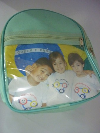 mochilinha infantil - verde